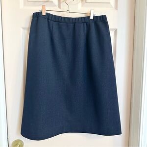 Vintage blue lady graff skirt